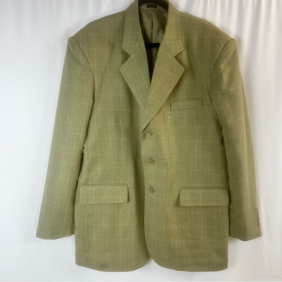 J. Vital 2piece suit size 42R top and 42R/ 35W 
bottom Men's Tan Blazer - Picture 1 of 17